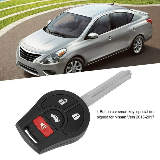 Reemplazo De Llave De Entrada De Llave Remota De Automóvil De Automóvil Inteligente Para Versa 20132017 Con 4 Botones Material ABS Diseño Compacto