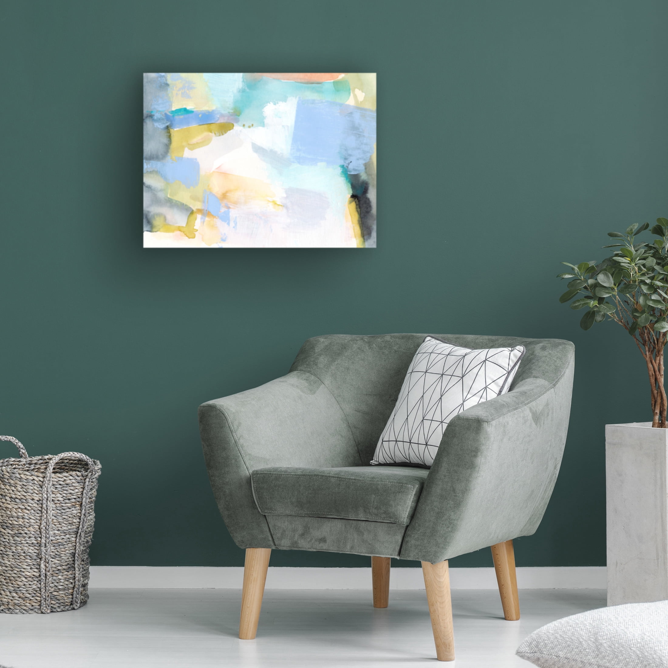 Trademark Fine Art Victoria Barnes  Abstracted Spring I Canvas Wall Art