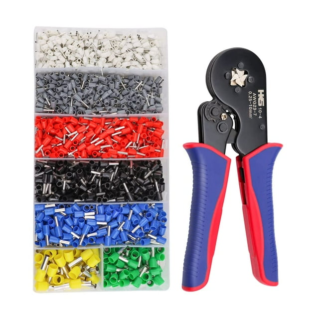 Kit de herramientas para engarzar férulas HKS, alicates para engarzar férulas cuadradas