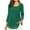 Green, variant on 3/4 Sleeve Sparkly Tops for Women Dressy Casual Ruched Mesh Pleated Crew Neck Layered Flowy Tunic Blouse Loose Fit Glitter Cocktail Party Evening Shirts Red S
