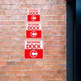 thumbnail image 2 of Square Plus Receiving Dock Left Arrow Wall or Door Sign | Health & Safety Warehouse Business Signage - Large, 2 of 8