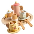 thumbnail image 1 of HILABEE Ensemble de Jeu de Rôle Simulation Montessori pour Enfants Filles Tout-Petits Ensemble de Thé de l'Après-midi, 1 of 9