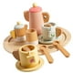 thumbnail image 1 of Juego de simulación, juguete educativo de madera para regalo de cumpleaños para niños. Juego de té de la tarde, 1 of 9