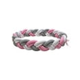 thumbnail image 1 of Protector Cuna Trenza 6 Tubos 4 Mts Bumper Bebe Rosa Gris Liso Rosa / Blanco / Gris, 1 of 5