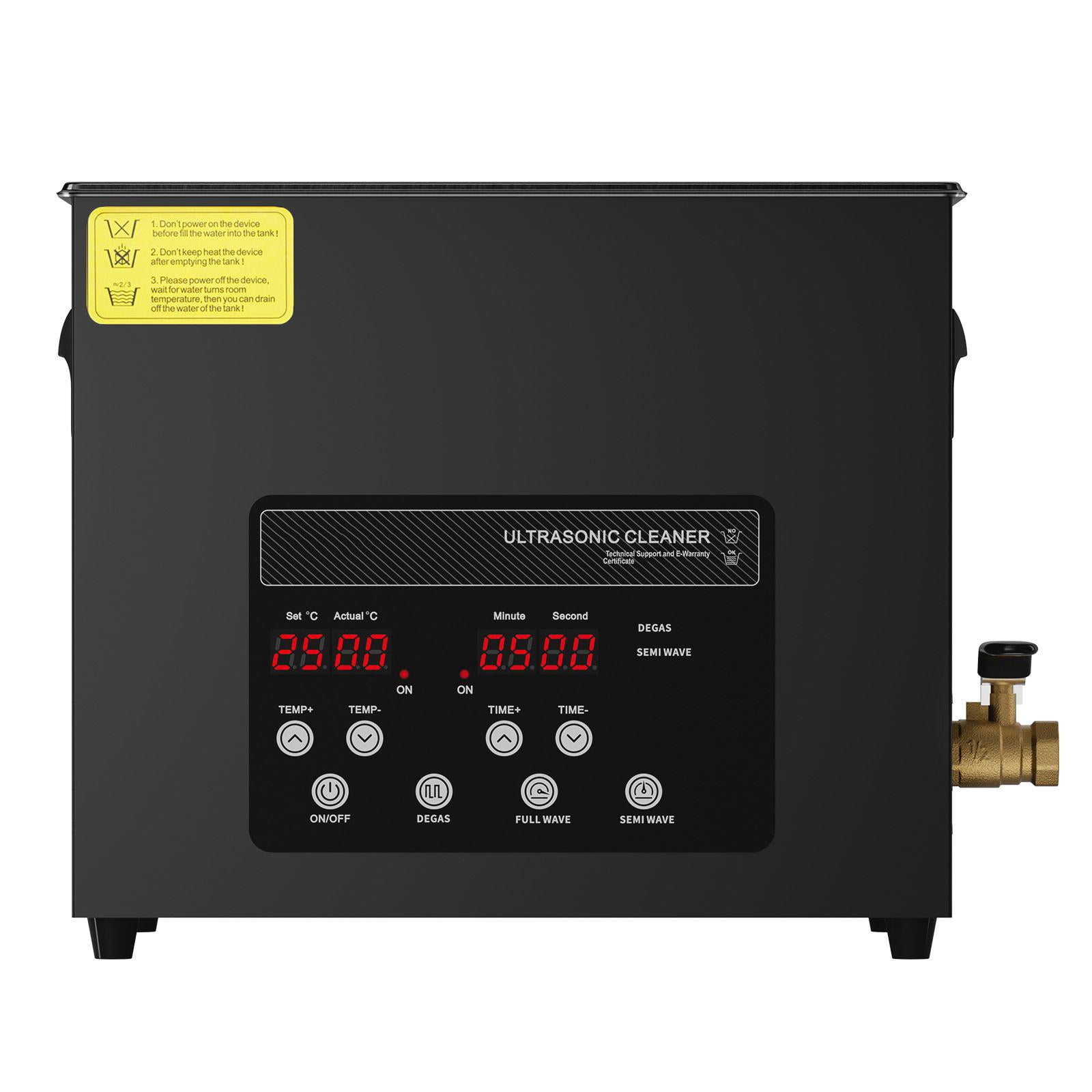 10L 240W Digital Ultrasonic Cleaner with Heater Timer Gentle Mode Upgraded Degassing 40kHz Industrial Ultrasound Cleaning Machine for Jewelry Retainer Tools