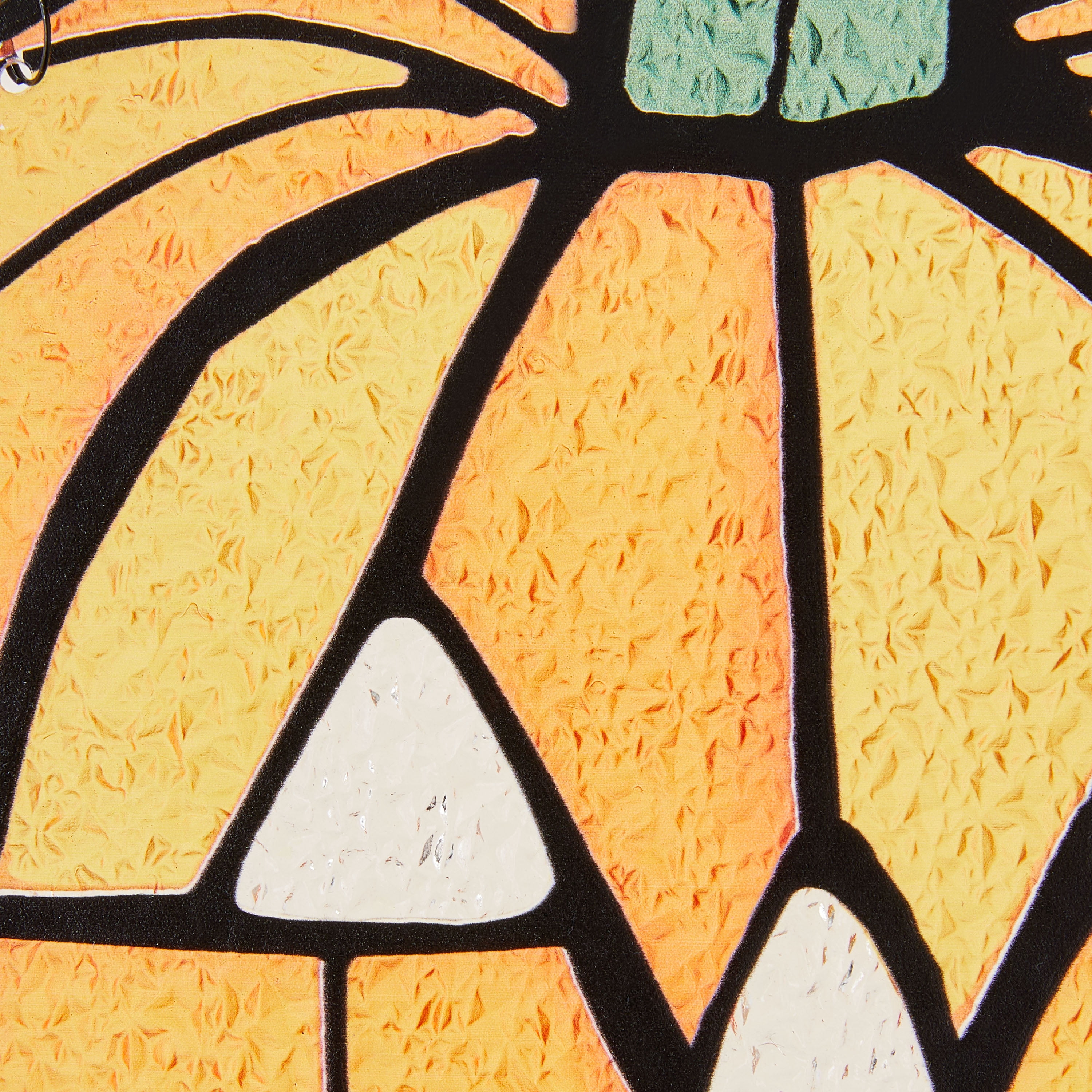 Stained Glass-Look Jack-o'-Lantern Hanging Decor, Orange, 10", Halloween by Way To Celebrate