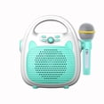 thumbnail image 2 of Machine Karaoke Machine Rechargeable Portable Karaoke Speaker with Microphone BT/Memory Card/USB Connectivity Lights for Boys Girls, 2 of 7