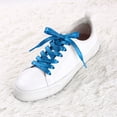thumbnail image 2 of Cordones De Zapatos Brillo Metálico Brillante Cuerdas Planas Con Purpurina Para Zapatillas Azul 110cm/43, 2 of 6
