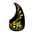 thumbnail image 1 of 10 Pcs Autocollant de Protection Paster Exquis Instruments Accessoires Anti-Rayures Couverture Anti-Poussière Résistance à l'Usure Guitare Fournitures Noir/or Fleur, 1 of 8