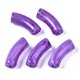 thumbnail image 1 of Acrylic Beads Imitation Gemstone Curved Tube Dark Violet 34.5x13x11mm Hole: 3.5mm about 155pcs/500g, 1 of 3