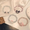 thumbnail image 4 of Kawaii Sanrio Kuromi Cinnamoroll MyMelody Bracelet Super Fairy Sweet Couple Crystal Bracelet Beaded Hand Rope Head Rope Girl Toy, 4 of 18
