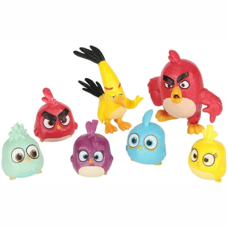 Angry Birds⢠Heroes and Hatchlings⢠Action Figures Set 7 pc. Carded Pack - Walmart.com