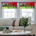 thumbnail image 5 of LALILO Kitchen Curtain Valance Halloween Happy Halloween Rod Pocket Window Curtain 52"x 18" Set of 2, 5 of 7