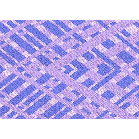 Ahgly Company Machine Washable Indoor Rectangle Transitional Light Slate Blue Area Rugs, 8' x 12'