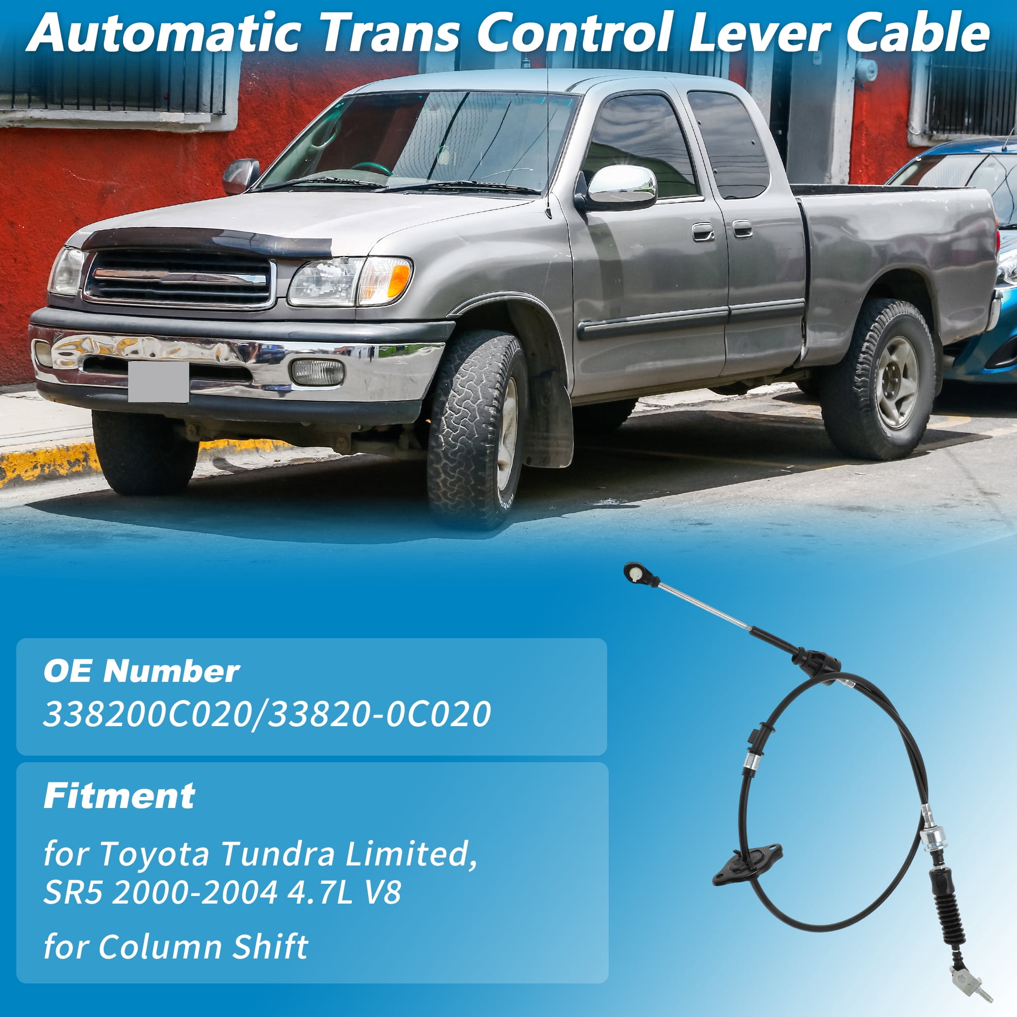 Unique Bargains Automatic Transmission Gear Shift Cable for Toyota Tundra 2000-2004
