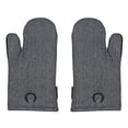thumbnail image 4 of Frigidaire Layla Cotton and Neoprene Oven Mitts, Heat Resistant, Anti-Slip, Machine Washable,13”x7”,Black,Set of 2, 4 of 6