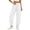 White, variant on Riecok Sweatpants for Women Elastic Waist Drawstring Pants Pull on Tapered Sweat Pant Solid Workout Fall Trouser with Pockets Gray L
