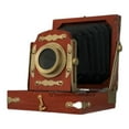 thumbnail image 5 of Vintage Wooden Camera Showpiece - Retro Foldable Movie Camera Replica with Tripod - Home Office Decor - Camera Replica Showpiece, 5 of 6