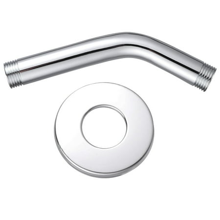 

Tinksky 15cm Shower Arm and Flange Solid Stainless Steel Wall-Mounted for Fixed Shower Head Handheld Showerhead Mounts (Silver)