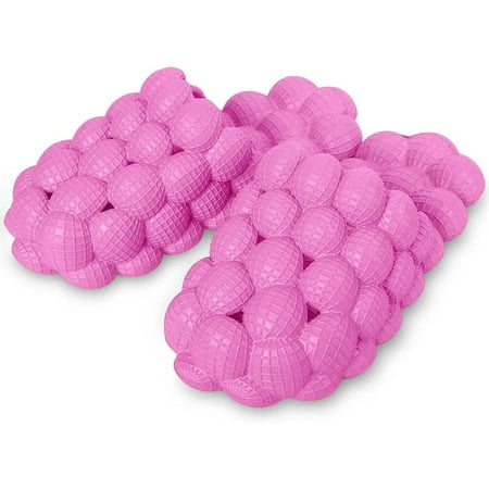 

Massage Bubble Slides 2 pack for Women Men Non-slip Summer Bubble Slippers Soft EVA Foam Golf Ball Slides Cloud Cushion Thick Sole Spa Slides Slippers for Gym Shower Bedroom Home Sandals