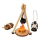 thumbnail image 2 of Lámpara de campamento para casa de muñecas, escala 1:12, accesorios fotográficos para hacer tú mismo, regalos, juego de simulación, leña Ladrillo gris, 2 of 9