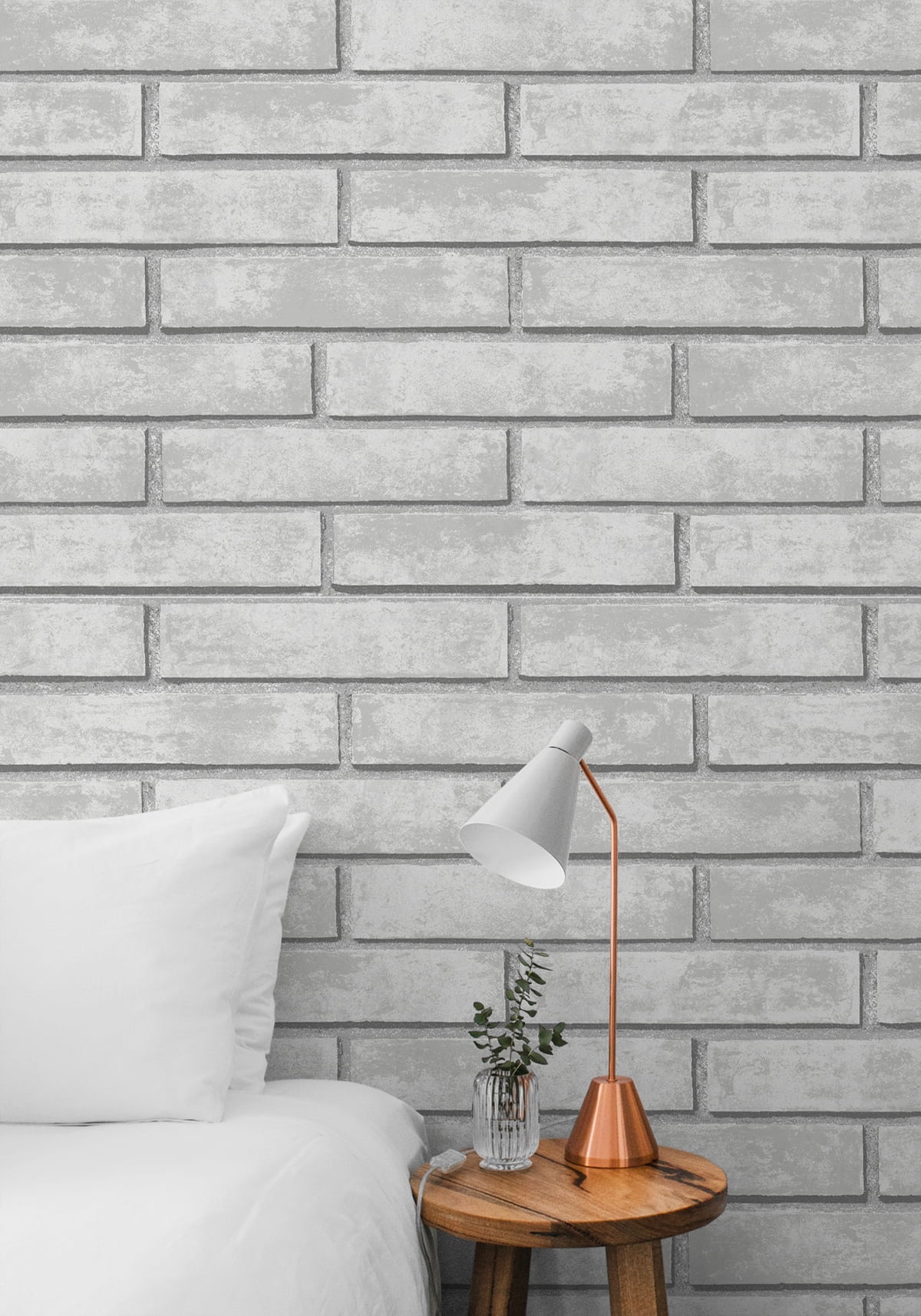 NextWall Monarch Brick Peel and Stick Wallpaper