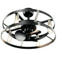 thumbnail image 4 of Ceiling Fan with Light Kit with Contemporary Inspirations 16.25 inches Tall By 25 inches Wide-Satin Black Finish Bailey Street Home 147-Bel-4402451, 4 of 10