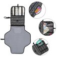 thumbnail image 2 of Portable Changing Pad, Foldable Waterproof Changing Pad With Head Pad And Pockets, For Home Travel Outdoor, 2 of 5