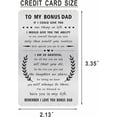 thumbnail image 2 of Stepdad Engraved Wallet Card - Fathers Day Gift to My Bonus Dad - Step Dad Gifts from Daughter - Thank You for Loving Me As Your Own, 2 of 6