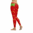 thumbnail image 2 of SUNENAT Funny Cute Strawberry Funny Fruit Women's Capri Leggings Stretchy Skinny Yoga Pants S, 2 of 4