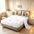 thumbnail image 3 of Erosebridal Lovely Cardinal Animals 7-Piece King Bedding,Vintage Floral Plant King Bed in a Bag,Cream Red,Christmas Reversible, 3 of 7