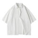 thumbnail image 1 of pstuiky camisetas de hombre, Camisa de manga corta con botones de color liso para hombre camisas casuales para hombre m, 1 of 3