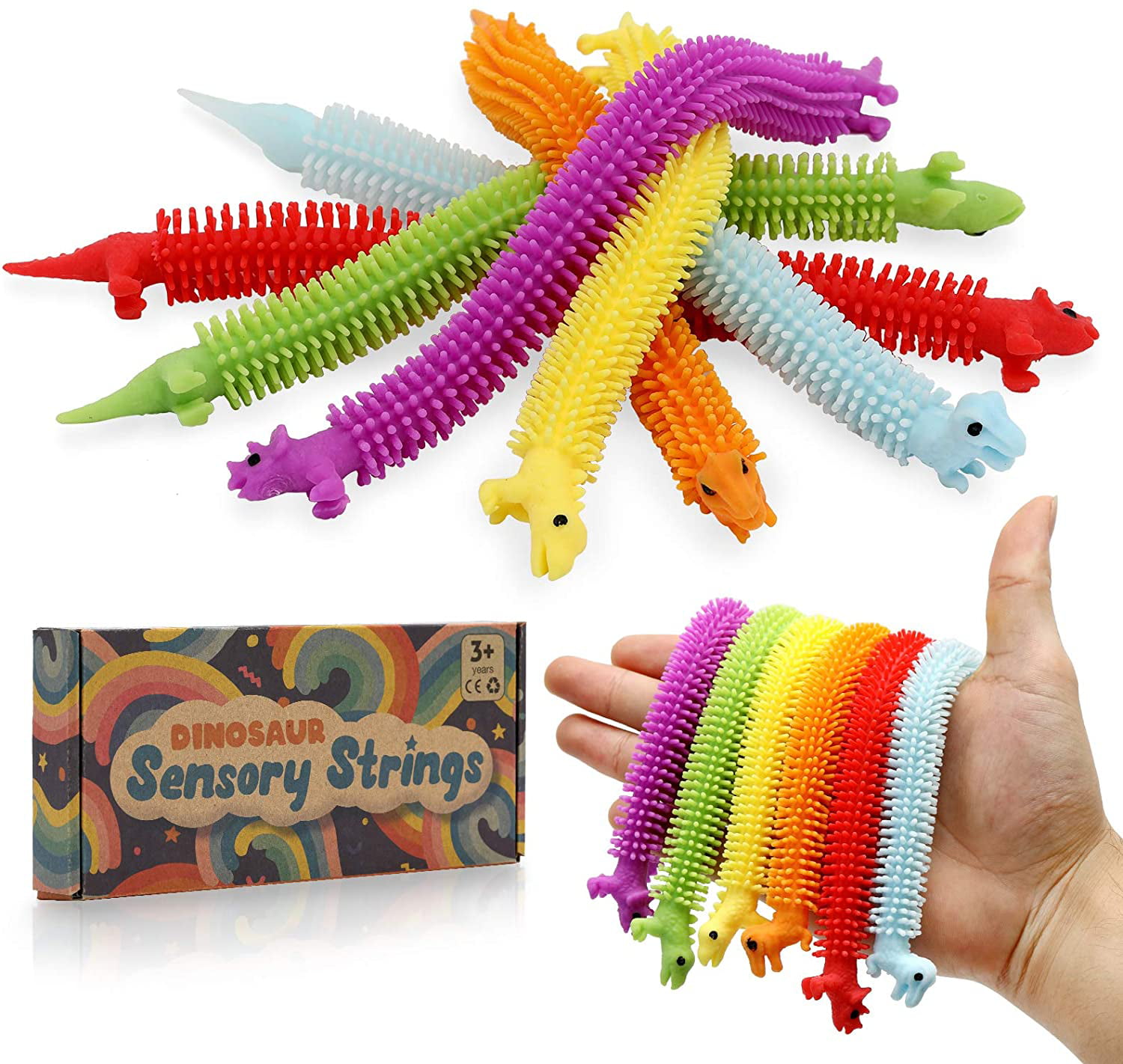 6Pcs Stretchy String Toys Autism ADHD Sensory Anti Stress Relief Anxiety Toys G 
