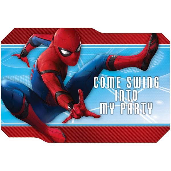 Spiderman Homecoming Party Invitation Cards & Envelopes Click customize now for pricing 