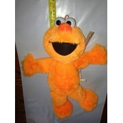Sesame Street Neon Orange Elmo Large 15" Plush Doll Stuffed Animal New USA 