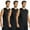 Black*3, variant on Mens Active Workout Hoodie Tank Tops Sleeveless Quick Dry Running Muscle Shirts 3 Pack, M