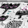 thumbnail image 5 of Nordic Dining Chair Pad, Pattern with Abstract Flowers in Scandinavian Style Dotted Silhouettes, Water Resistant Pillow with Straps for Kitchen Seats, 4 Pieces Set, Black Magenta Seafoam, by Ambesonne, 5 of 5