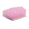 thumbnail image 2 of JUNWELL 1 Yard Dyed Ostrich Feather Fringe Trim Ribbon Embellishment Cream, 2 of 8