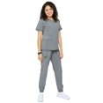 thumbnail image 5 of Women's Soft Stretch Silver Zipper Jogger Uniform - Style ST400-JR, 5 of 6