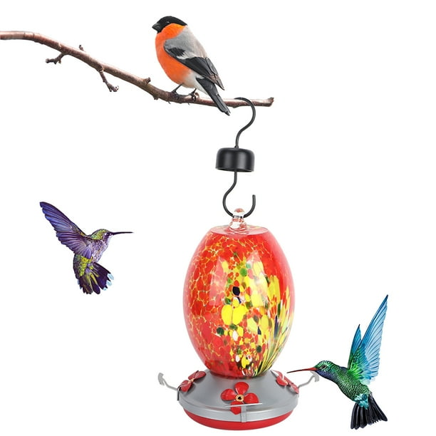 Bird Feeding Device,Hummingbirds Water Feeder Colorful Hummingbirds Feeder Bird Feeder