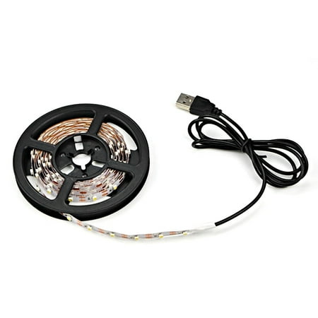 

5V USB Cable Power LED Strips Light Tape Lamp for TV Background Lighting(Warm White 5m) Daboolka