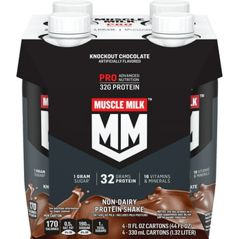 Muscle Milk Pro Advanced tion Protein Shake, Knockout Chocolate, 11.16 Fl Oz Bottle