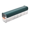 thumbnail image 1 of Caja de almacenamiento multifuncional, caja de almacenamiento multifuncional sin perforaciones, organizador de cajones transparente para montaje en pared, color verde oscuro, 1 of 6