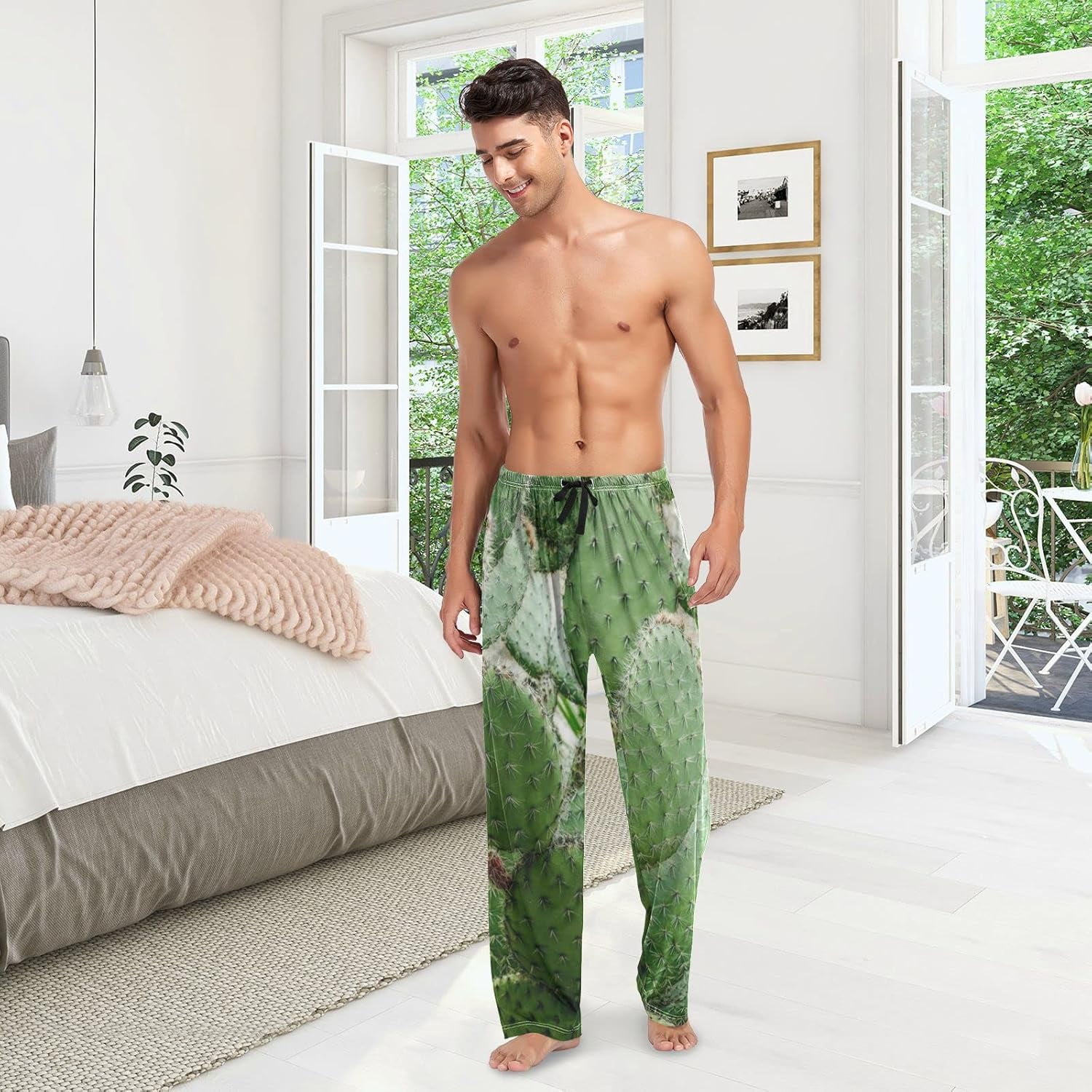 Cactus Prickly Pear Cacti Plant Mens Pajama Pants Sleepwear Lounge Men's  Pajama Bottoms Gift for Family - Walmart.com