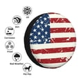 thumbnail image 2 of Kdxio Vintage American Flag for Tire Cover Wheel Protectors Tyre Covers Weatherproof Wheel Covers Universal Fit for Trailer Rv SUV Truck Camper Travel Trailers 15 inch, 2 of 5