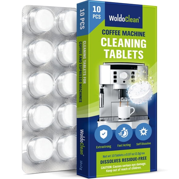 Tabletas de limpieza WoldoClean 10 x 2 g para máquinas de café