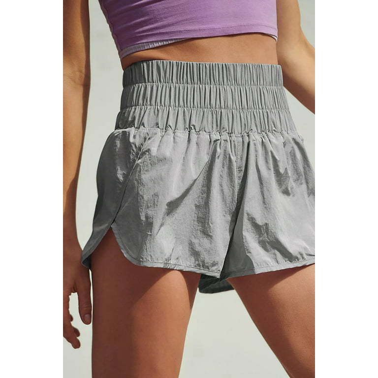 Z Avenue Womens High Waisted Athletic Shorts Elastic Casual Summer