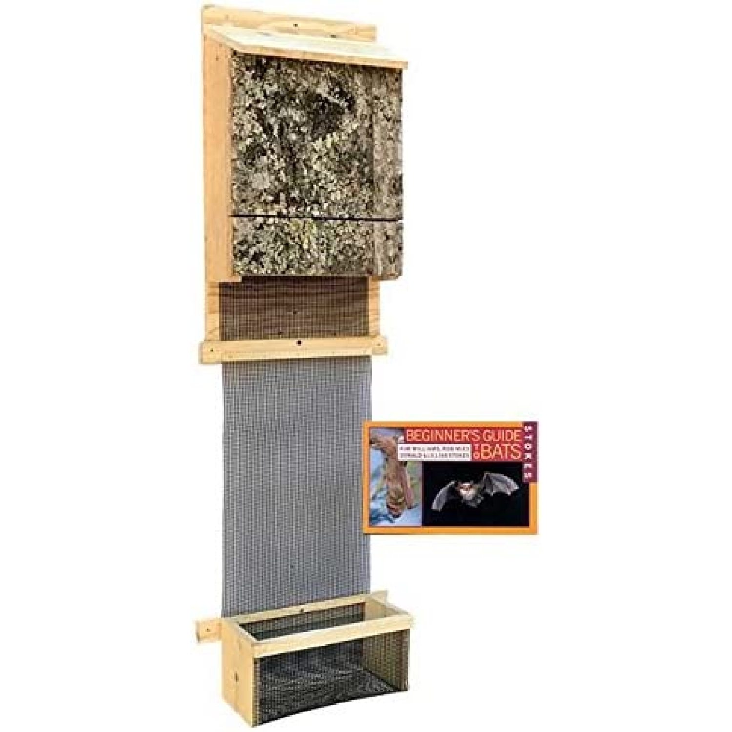 Triple Chamber Bat House and Pup Safety Net Kit, Package includes a bat