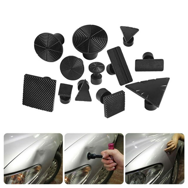Colaxi 12Pcs Auto Removal Dent Puller Dent Remover Quick Repairing dent Removal Tools for Paintless dent Removal Hail Damage