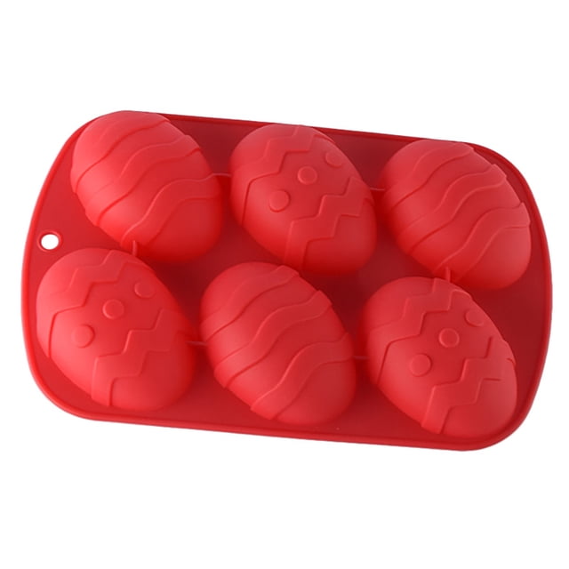 Toystoory Molde de silicona Molde de pastel en forma de huevo de Pascua DIY Bandeja de hielo de chocolate Herramienta para hornear panadería casera, Verde Herramientas y accesorios para hornear Rojo Toystoory HA003686-01